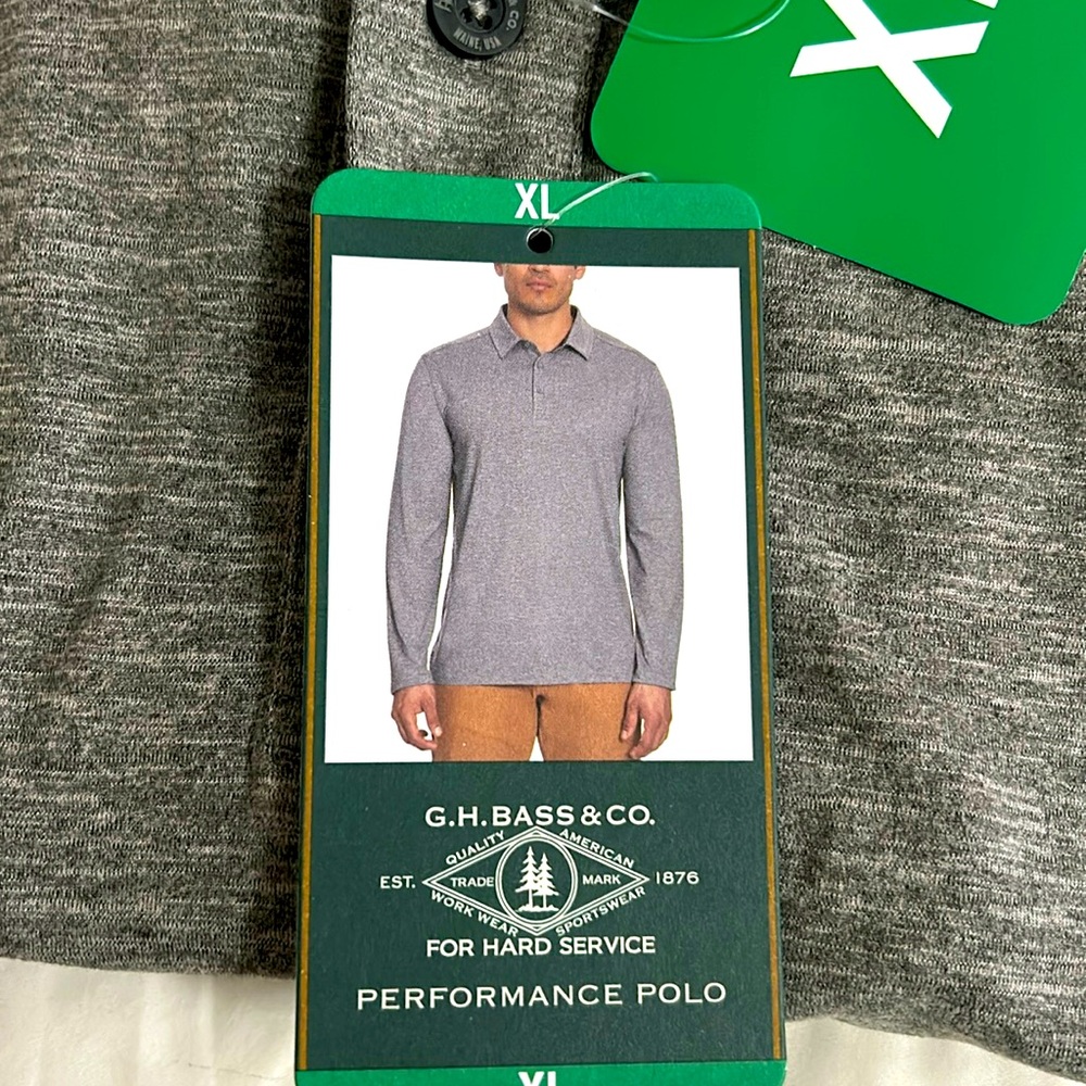 NWT G.H.Bass men’s performance polo